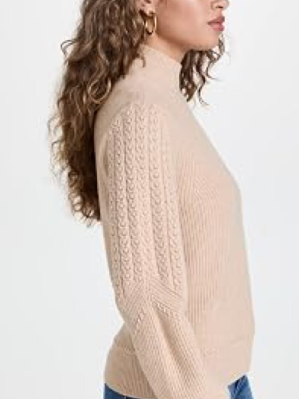 Paige Monica sweater in blush pink/tan